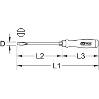 ERGOTORQUE WOODmax Schlag-Schlitz-Schraubendreher, 3,5mm