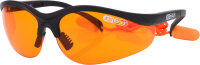 Schutzbrille-orange, mit Ohrstöpsel