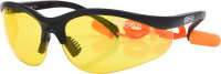 Schutzbrille-gelb, mit Ohrstöpsel