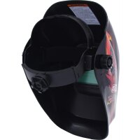 Schweißer-Schutzhelm mit integrierter Kopflampe