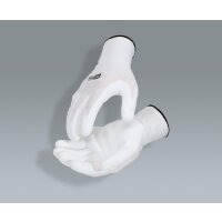 Mikro-Feinstrickhandschuhe-weiß, 10, 12 Paar