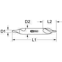 HSS Zentrierbohrer, 6,3mm