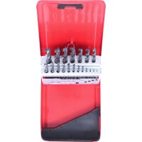 HSS-R Spiralbohrer-Satz, Stahlblechkassette, 19-tlg, 1-10mm