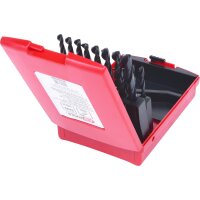 HSS-R Spiralbohrer-Satz, Kunststoffkassette, 19-tlg, 1-10mm