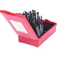 HSS-R Spiralbohrer-Satz, Kunststoffkassette, 25-tlg, 1-13mm