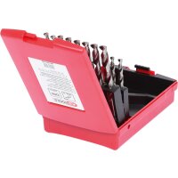 HSS-G Spiralbohrer-Satz, Kunststoffkassette, 19-tlg 1-10mm