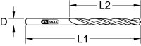HSS TiN Spiralbohrer, 0,4mm, 10er Pack