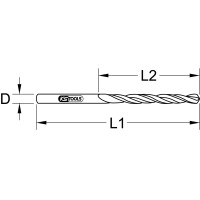 HSS TiN Spiralbohrer, 5mm, 10er Pack