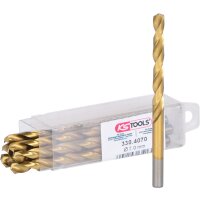 HSS TiN Spiralbohrer, 7mm, 10er Pack