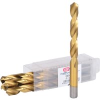 HSS TiN Spiralbohrer, 12,5mm, 5er Pack