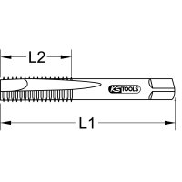HSS Co Einschnittgewindebohrer M, M6x1