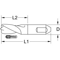 HSS Schweißpunkt-Fräser, 6,5mm