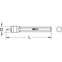 HSS Schweißpunkt-Fräser, auswechselbare Kronen, 8mm