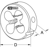 HSS Schneideisen MF, M10x1