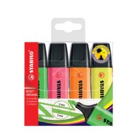 STABILO BOSS ORIGINAL Textmarker farbsortiert, 4 St.