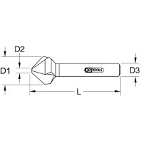HSS Kegel- und Entgratsenker 120°, 25mm