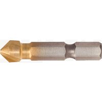 1/4" HSS TiN Kegel- und Entgratsenker-Bit 90°, 6,3mm