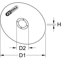 Allround-Lamellenschleifscheibe, gewölbt, Ø 115mm, Körnung40