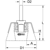Stahldrahttopfbürste 0,3mm, Ø 63mm