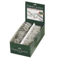 FABER-CASTELL Radiergummis GRIP 2001 Eraser CAP grau, 2 St.