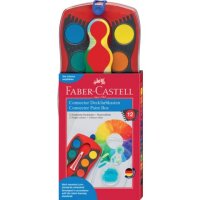 FABER-CASTELL Connector rot 12 Wasserfarbkasten 12 Farben