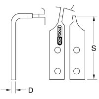 Sicherungszange 120 -300 mm, Aussen