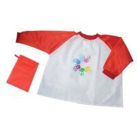 DONAU unisex Kinder Malschürze rot  gallery