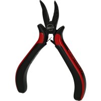 Feinmechanik-Flachrundzange-gebogen, 130mm