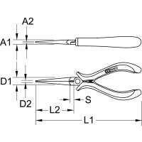 Feinmechanik-Telefonzange, 160mm