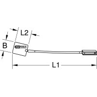 Flexibler Inspektionsspiegel, 495 mm