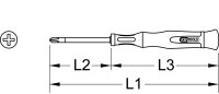 Feinmechanik-Schraubendreher, PH00 x 2,0 mm