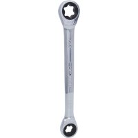 GEARplus Torx-E-Doppel-Ratschenringschlüssel,E20xE24