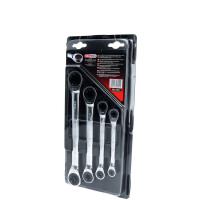 GEARplus Torx-E-Doppel-Ratschenringschlüssel-Satz, 4-tlg