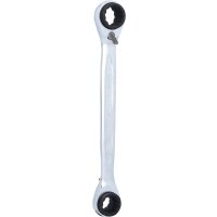 4 in 1 GEARplus umschaltbar Doppel-Ratschenringschlüssel, 14x17x18x19mm