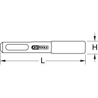 1/4" Magnetischer SDS-Bithalter, 75mm