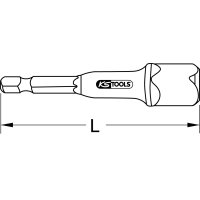 1/2" Spezialadapter, magnetisch, 72mm