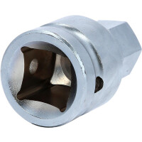 3/4" Kraft-Bit-Stecknuss Innensechskant kurz, 21mm