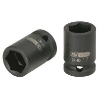 1/2" Sechskant-Kraft-Stecknuss, kurz, 1.1/4