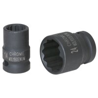 1/2&quot; 12-kant-Kraft-Stecknuss, kurz, 14mm