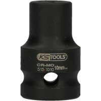 1/2" Sechskant-Kraft-Stecknuss, kurz, 10mm