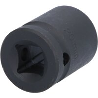 1/2" Sechskant-Kraft-Stecknuss, kurz, 20mm