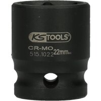 1/2" Sechskant-Kraft-Stecknuss, kurz, 22mm