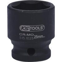 1/2" Sechskant-Kraft-Stecknuss, kurz, 25mm