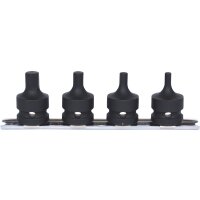 1/2" Kraft-Bit-Stecknuss-Satz, kurz, 4-tlg