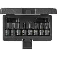 1/2" Kraft-Bit-Stecknuss-Satz Torx, 8-tlg, T30-T80, kurz