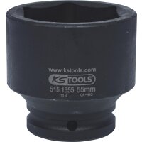 3/4" Sechskant-Kraft-Stecknuss, kurz, 55mm