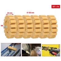 Folienradierer mit Lamellen, 6er Pack