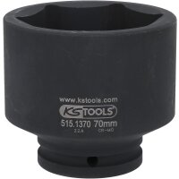 3/4" Sechskant-Kraft-Stecknuss, kurz, 70mm