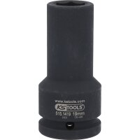 3/4" Sechskant-Kraft-Stecknuss, lang, 19mm