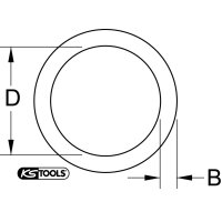 1" O-Ring für Kraft-Stecknuss 22-70 mm